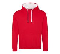 Contrast Hooded Sweatshirt Two Tone Varsity Pullover Hoodie Men Women AWDis