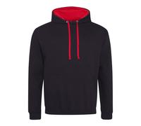 Contrast Hooded Sweatshirt Two Tone Varsity Pullover Hoodie Men Women AWDis