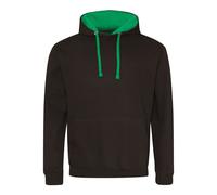 Contrast Hooded Sweatshirt Two Tone Varsity Pullover Hoodie Men Women AWDis