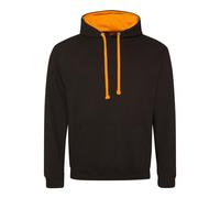 Contrast Hooded Sweatshirt Two Tone Varsity Pullover Hoodie Men Women AWDis