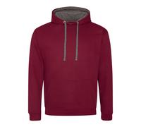 Contrast Hooded Sweatshirt Two Tone Varsity Pullover Hoodie Men Women AWDis