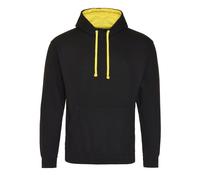 Contrast Hooded Sweatshirt Two Tone Varsity Pullover Hoodie Men Women AWDis
