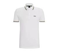 Contrast Logo Polo Shirt Paddy Model, male, Hugo, Polo Shirts, White, L, Tops L