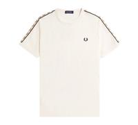 Contrast Ribbed Ringer T-Shirt - male - Fred Perry - T-Shirts - Beige - XL - Tops XL