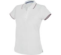 Contrast Short Sleeve Polo Shirt Kariban White L