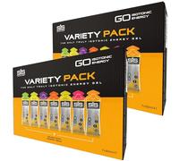 Contrast SIS Go Isotonic Energy Gel 60ml Variety 7 Gel Flavour Packs (2 Boxes)