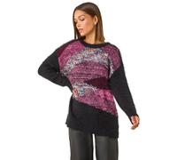 Contrast Space Dye Knit Jumper Roman Red 18