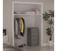Contrast Tallboy Grey 4 Drawers 89cm