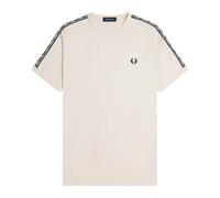 Contrast Tape Ringer T-Shirt - male - Fred Perry - T-Shirts - Beige - M - Tops M