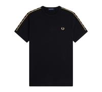Contrast Tape Ringer T-Shirt - male - Fred Perry - T-Shirts - Black - S - Tops S