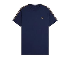 Contrast Tape Ringer T-Shirt - male - Fred Perry - T-Shirts - Blue - S - Tops S