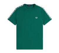 Contrast Tape Ringer T-Shirt - male - Fred Perry - T-Shirts - Green - M - Tops M
