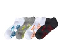Contrast Trainer Socks (Pack of 4) Atlas for Men Black 9-12