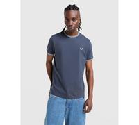 Contrast Trim Double Stripe T-Shirt Fred Perry Bleu S