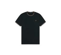 Contrast Trim Double Stripe T-Shirt Fred Perry Vert L