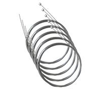 Contrast Universal Stainless Steel Bike Gear Shifter Cables - 1.1mm x 2000mm Replacement Gear Cables for Road & Mountain Bikes (Pack of 5)