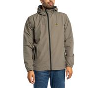 Contrast Zip Through Hooded Jacket Khaki Ash/Jet Black XL