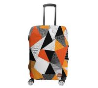 Contrasting Colors in Polygonal Artwork Luggage Cover Fit 19-32 Inch S | Funny Travel Luggage Covers Washable Suitcase Case Protector