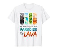 Contrasting Emotions Paradise Lava Watercolor Art T-Shirt