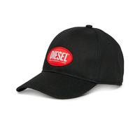 Contrasting Label Gabardine Baseball Cap - unisex - Diesel - Hats & Caps - Black - M - Kids M