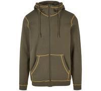 Contrasting zipped hoodie Urban Classics Organic Vert XL