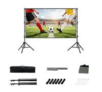 Contrasts Sunlight Resistance Projection Screen Easy Setups Double Stands for Outdoor Movie Night Projectors Screen Windproof Slide