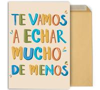 CONTRAXT Large farewell gift card 42 x 30 cm open. Original gift to say goodbye card farewell coworkers teacher teacher end of year friends (dismissed)