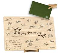 CONTRAXT Large Happy Retirement Card Alternative Signature Book Original Gift for Party Decoration Decor for retiring Men or Women coworker