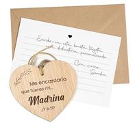 CONTRAXT Set Quieres ser mi Madrina. Idea Original para Bautizo o Boda y Anunciar Embarazo, Regalo Original para la Madrina