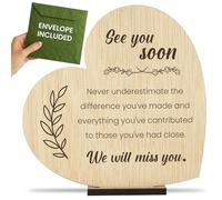 CONTRAXT Wooden Farewell Card. Original Farewell Gift for Coworkers, Teachers, Bosses, End of School Year, Graduations, Friends Leaving