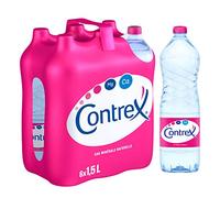 Contrex Flat Water Bottle Natural Mineral Water Bottle Contains Naturally Calcium and Magnesium 6 x 1.5 L