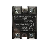 Control AC SSR Solid State Relay 220v Module 24-480VAC Load 3-32VDC Input 10A 25A 40A 50A 60A 80A 100A 120A(SSR-10DA (10A))