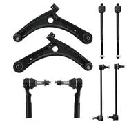 Control Arm Bar Links Compatible With For Patriot For Compass 2007-2017 Front Lower Control Arm Suspension Inner Outer Tie Rod Ends Sway Bar Link K620066
