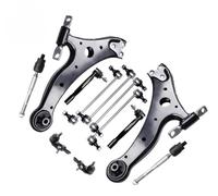 Control Arm Kit Compatible With For Camry 2007 2008 2009 2010 2011 Front Lower Control Arm With Ball Joints Tie Rod End Link Stabilizer Sway Bar K620334