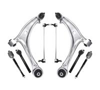Control Arm Kit Compatible With Odyssey 2005 2006 2007 2008 2009 2010 Front Lower Control Arm With Ball Joint Assembly Sway Bar Links Tie Rod End D601007