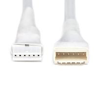 CONTROL BOX Extension Cable | for Philips Hue Lightstrip Plus V4 | upto 10m/30' (4m, Round White)