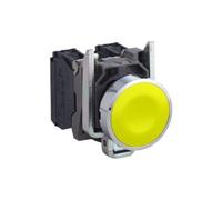 Control button 22 mm yellow 1NO with 1Z self-return XB4-BA51