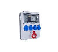 Control cabinet TD-S/FI 16A/5P 4x230V FR button DV-1482-F