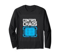 Control Chaos Circuit Board Tech Engineer Geek Long Sleeve T-Shirt