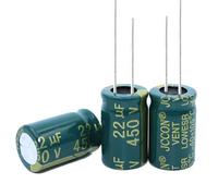 Control circuit 100PCS 450V22UF 22UF 450V Aluminum Electrolytic Capacitor high-Frequency 13X21MM