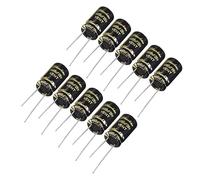 Control circuit 100Pcs Aluminum Radial Electrolytic Capacitor with 1000uF 25V 105 Celsius Life 2000H 10x17mm Black