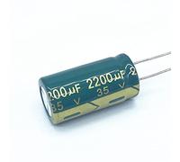 Control circuit 10pcs 35v 2200UF Aluminum electrolytic Capacitor Size 13 * 25 2200UF35V