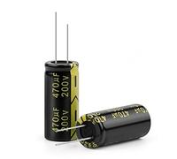 Control circuit 10Pcs Aluminum Electrolytic Capacitor 200V470UF 18x40mm High Frequency Low ESR Low Resistance Capacitors