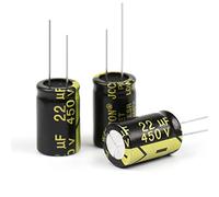 Control circuit 10Pcs Aluminum Electrolytic Capacitor 450V22UF 13x21mm High Frequency Low ESR Low Resistance Capacitors