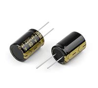 Control circuit 10Pcs High Frequency Low ESR Aluminum Capacitor 80V2200UF 22x30mm DIY Electronic Supercapacitor