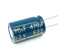 Control circuit 10pcs high Frequency Low Impedance 63v 470UF Aluminum Electrolytic Capacitor 13 * 20 470UF63V