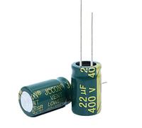 Control circuit 10pcs High Frequency Low Resistance Aluminum electrolytic Capacitor 400v22UF 22uf400v Volume: 13x17 13x21 (Size : 13x21)