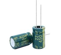 Control circuit 10pcs High Frequency Low Resistance Aluminum electrolytic Capacitor 450v22UF 22uf450v Volume: 13x21