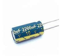 Control circuit 10pcs10V 2200UF 10 * 20 Aluminum Electrolytic Capacitor Size 10X20mm 2200UF 10v