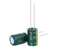 Control circuit 20pcs High Frequency Low Resistance Aluminum electrolytic Capacitor 10V1000uf 1000uf10v Volume: 8x12